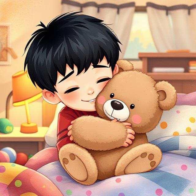 Lost teddy bear found at the guesthouse